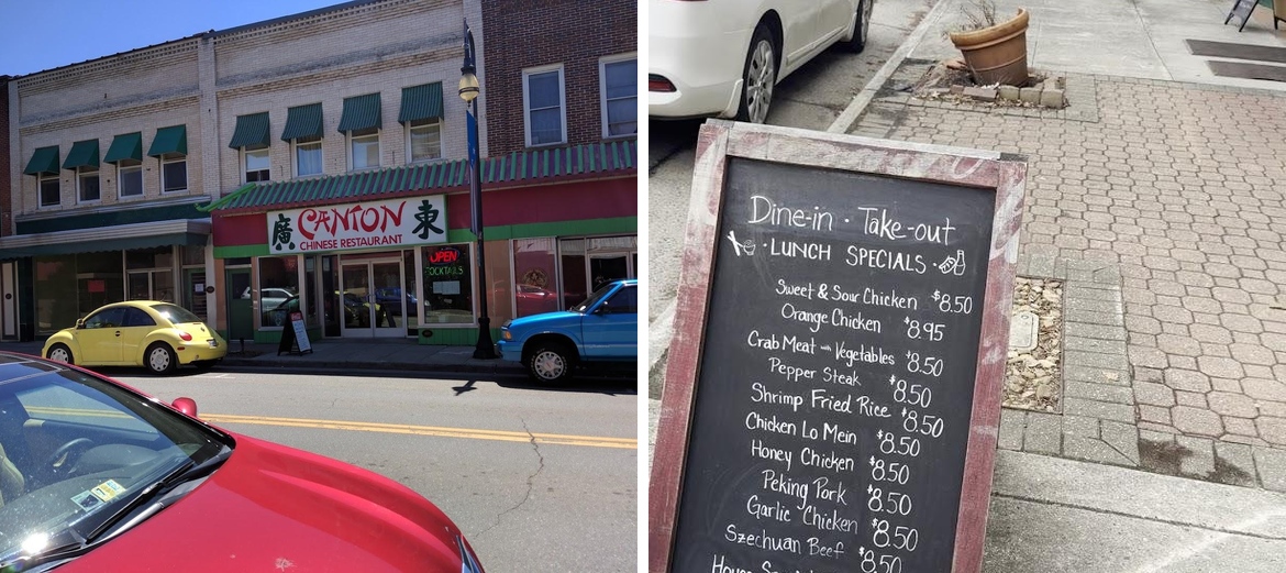 Canton Restaurant Menu